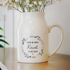 Personalised Floral Wreath Jug Vase | A Stylish Decorative Keepsake for Any Home