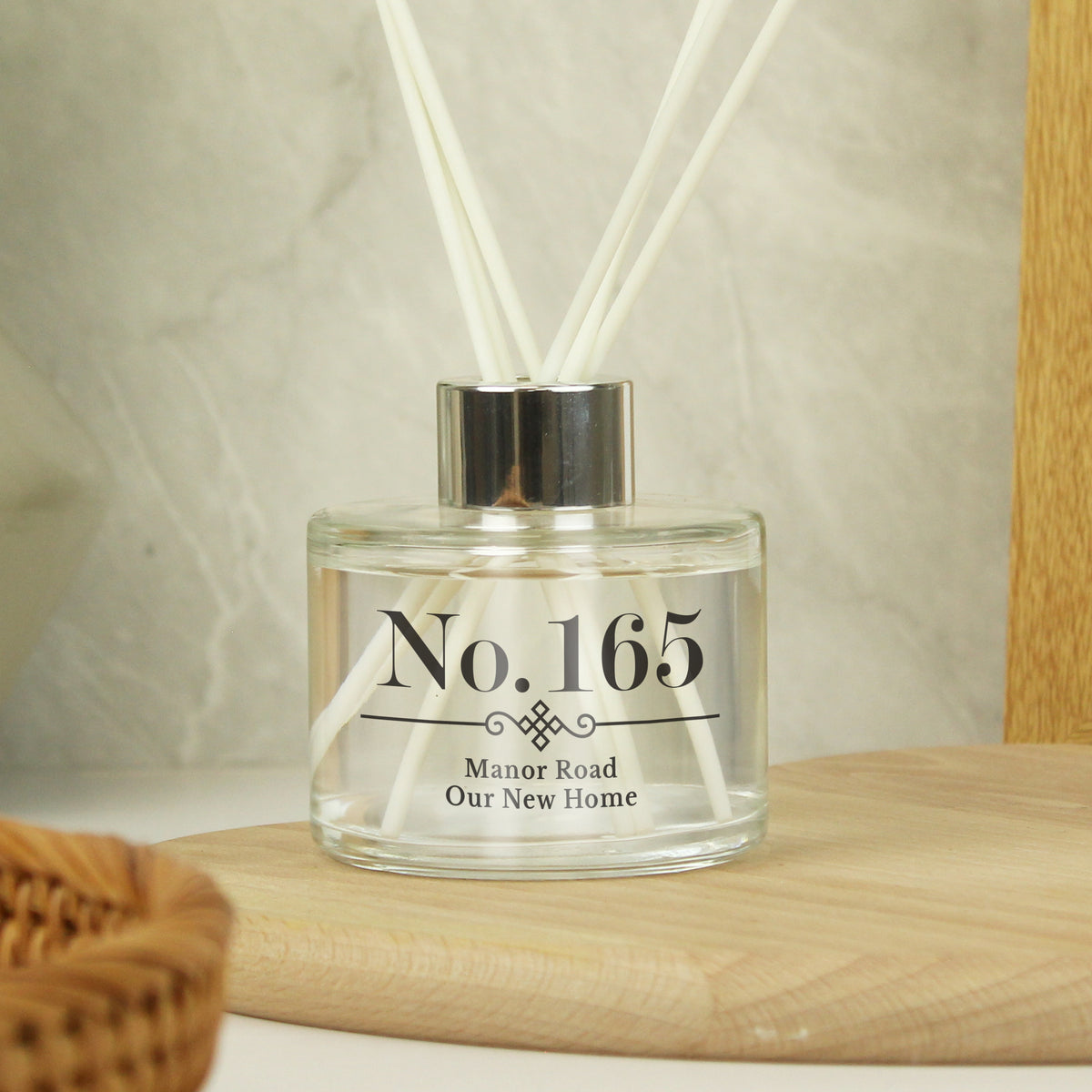 Personalised Reed Diffuser | A Beautifully Fragrant New Home Gift - Artfully Curated Creations and identify whats in the image