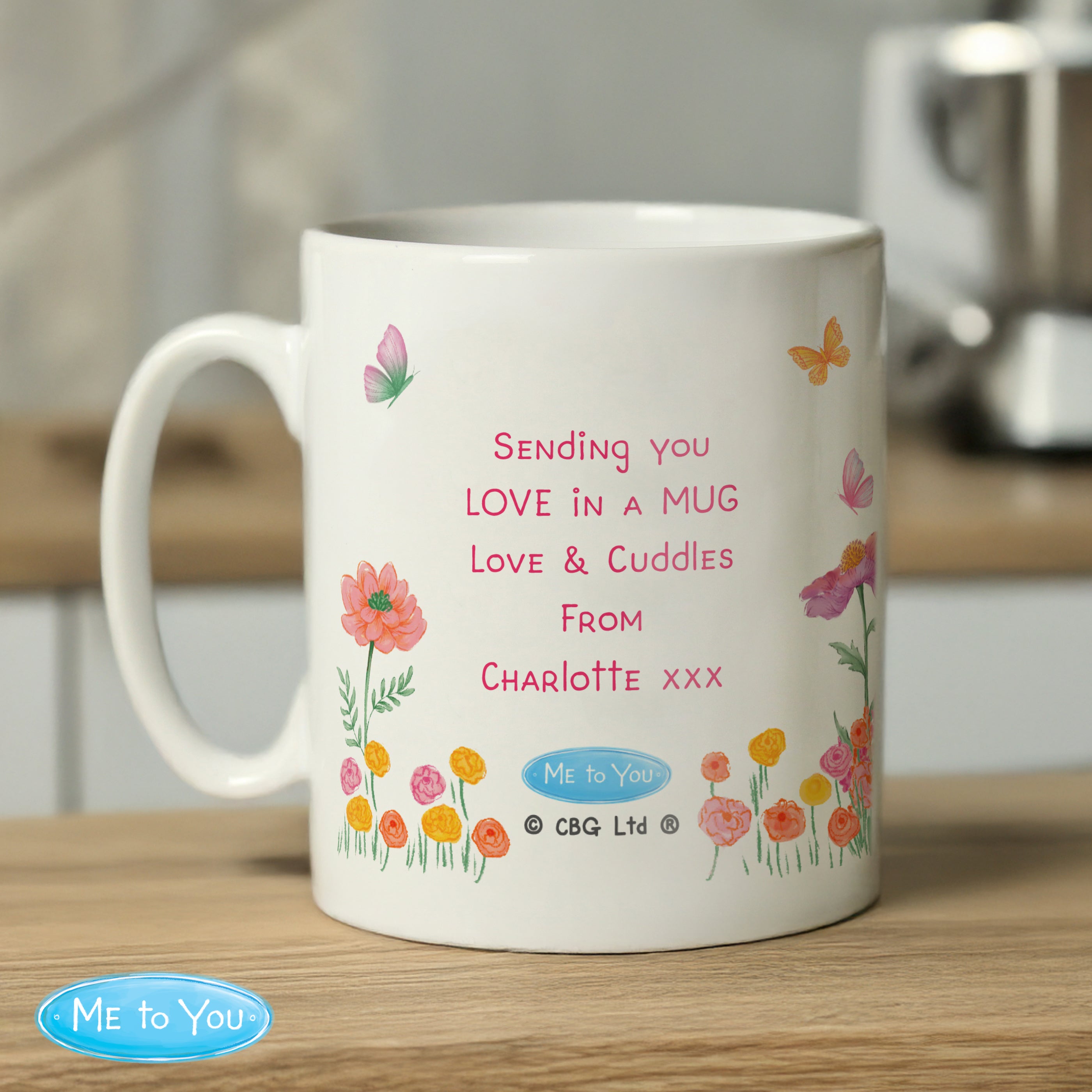 Personalised Me to You Floral Ceramic Mug | A Charming Gift for Any Occasion