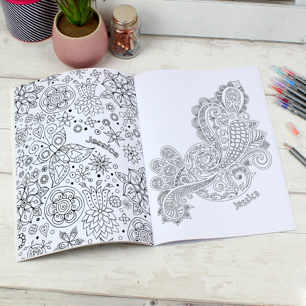 Personalised Botanical Zen Colouring Book | Relaxing Mindful Meditation Gift for Adults | Floral Gift For Nature Lovers - Artfully Curated Creations and identify whats in the image
