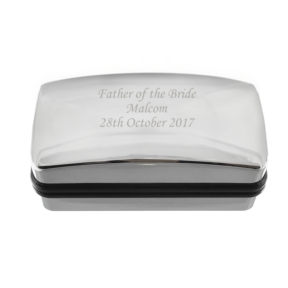 Personalised Silver Cufflink Box | Engraved Keepsake Gift for Weddings, Birthdays & Father’s Day - Artfully Curated Creations and identify whats in the image