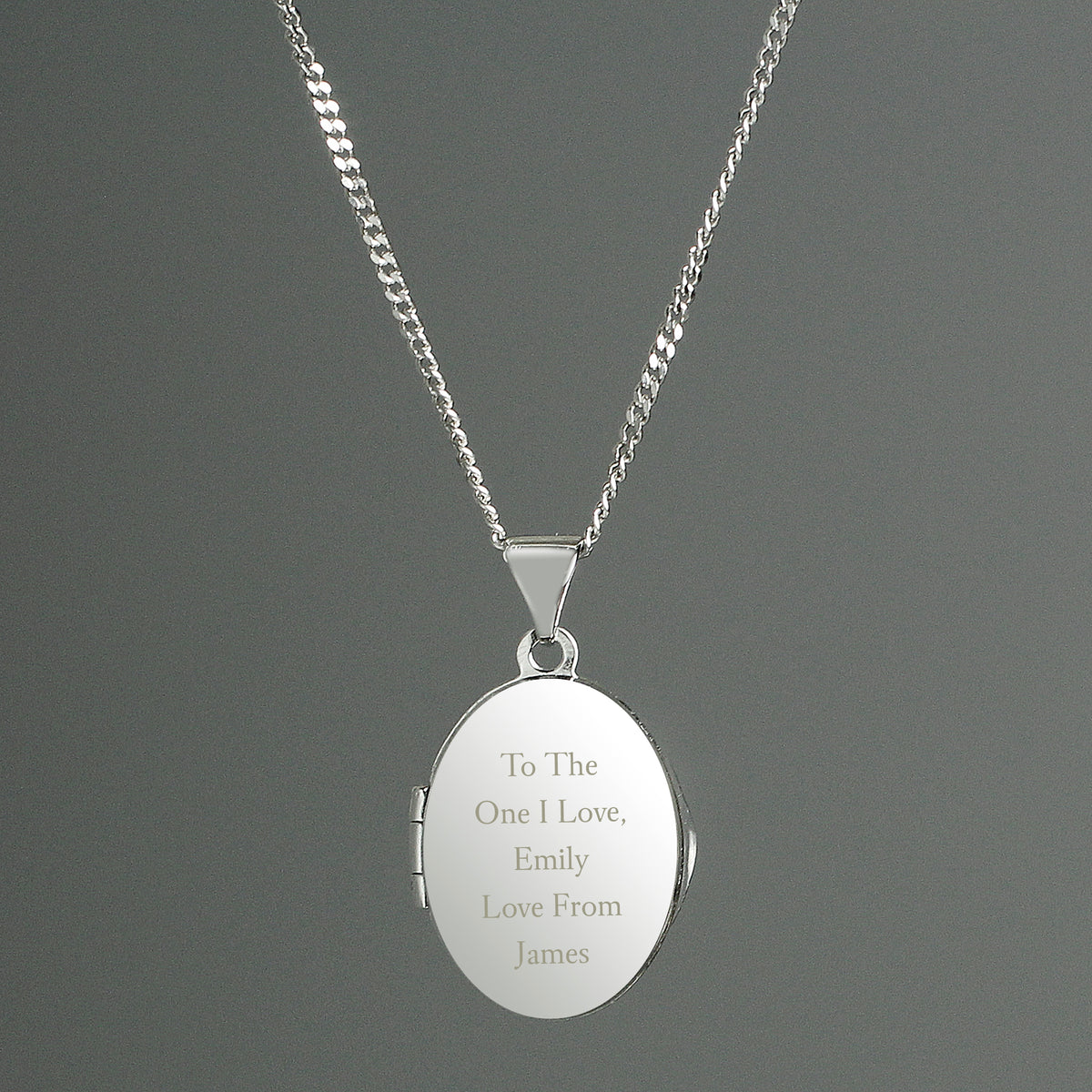 Personalised Sterling Silver Oval Locket | Engraved 5‑Line Message & Photo Keepsake Gift Box - Artfully Curated Creations and identify whats in the image