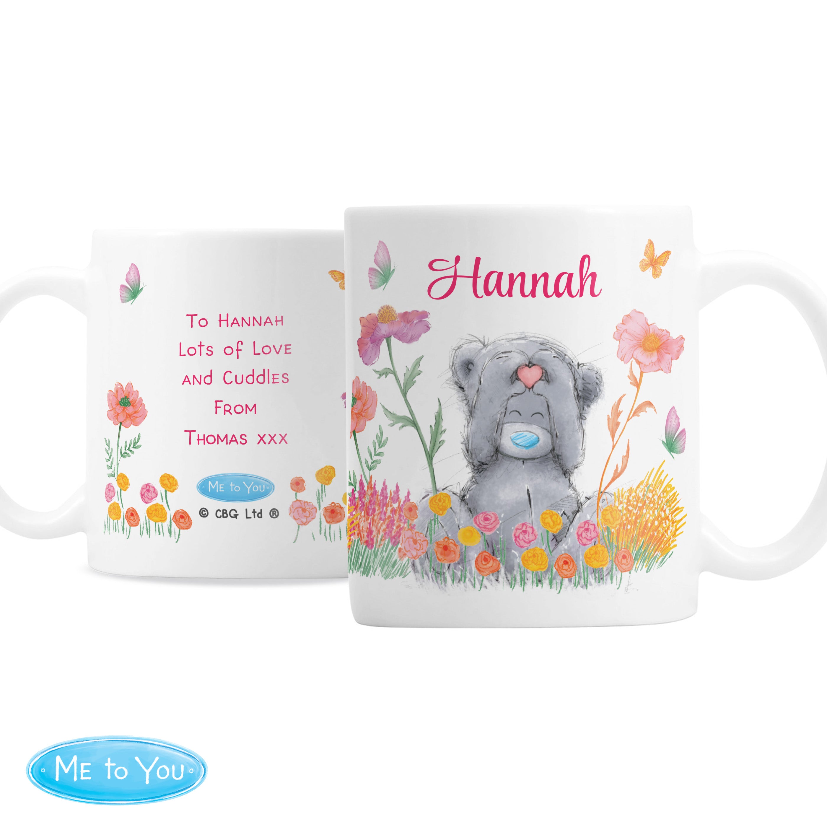 Personalised Me to You Floral Ceramic Mug | A Charming Gift for Any Occasion