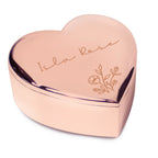 Personalised Rose Gold Heart Trinket Box | A Beautiful Keepsake for Someone Special