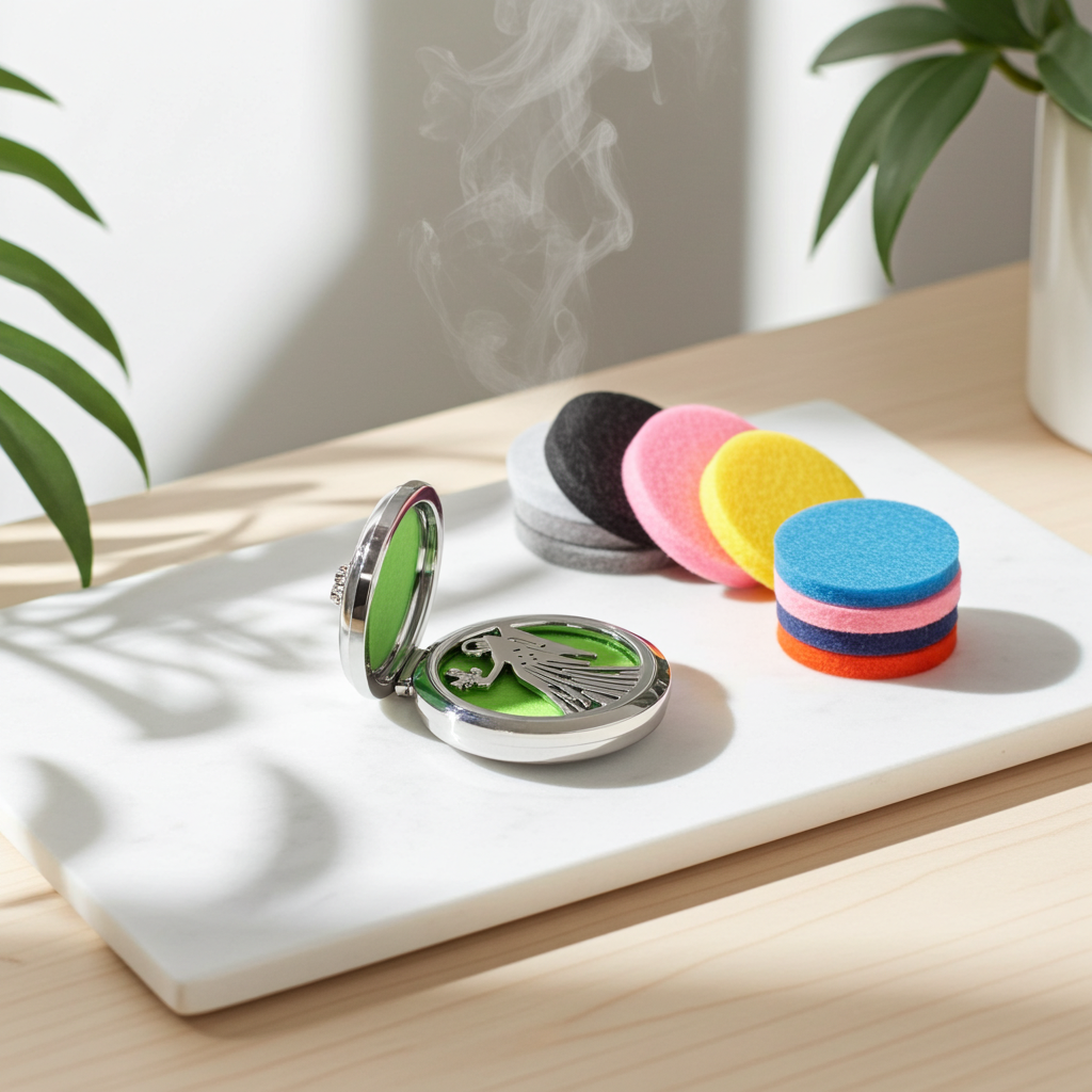Aromatherapy Car Diffuser - 30mm - Artfully Curated Creations and identify whats in the image