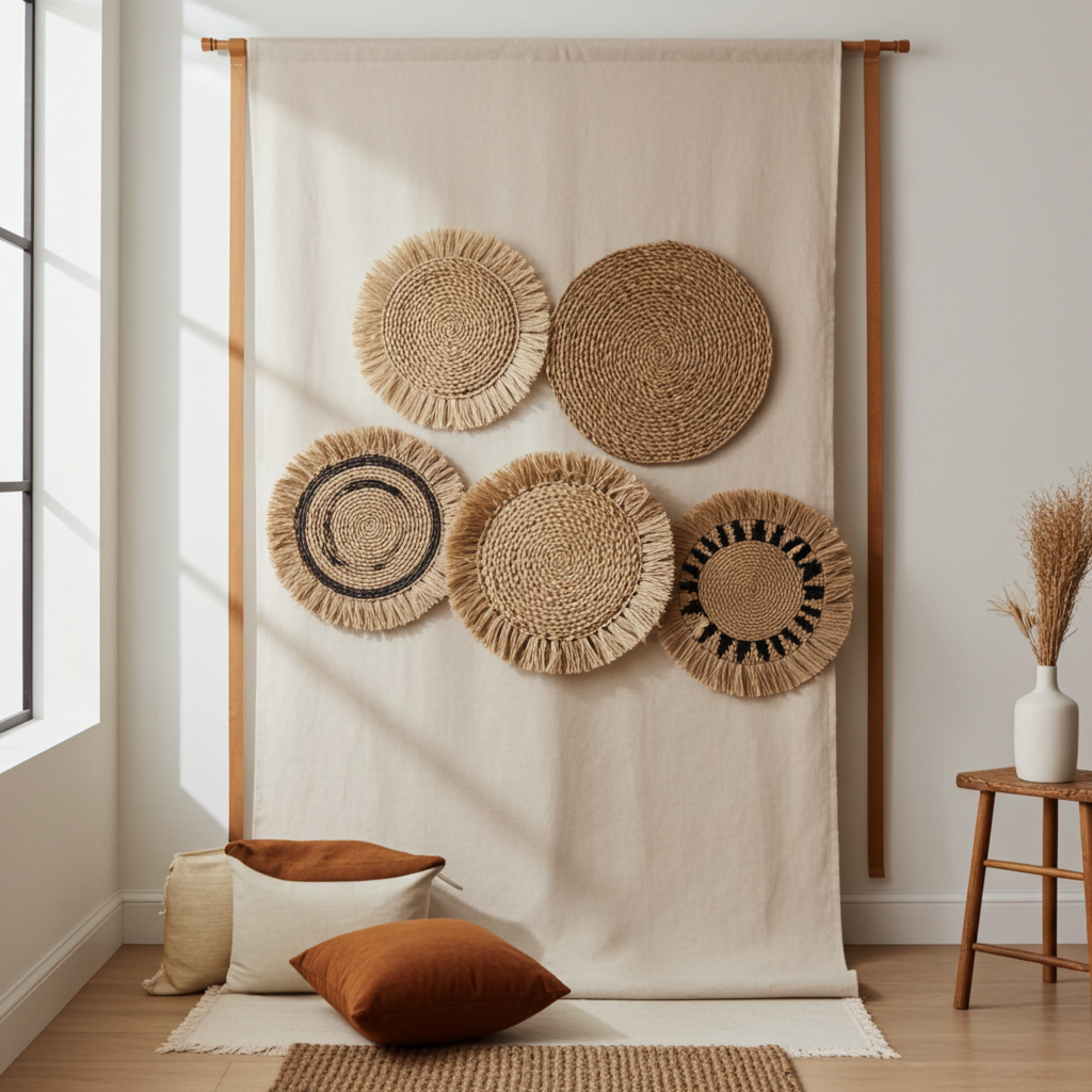 Handwoven Seagrass Natural Wall Art | Multiple Styles Available