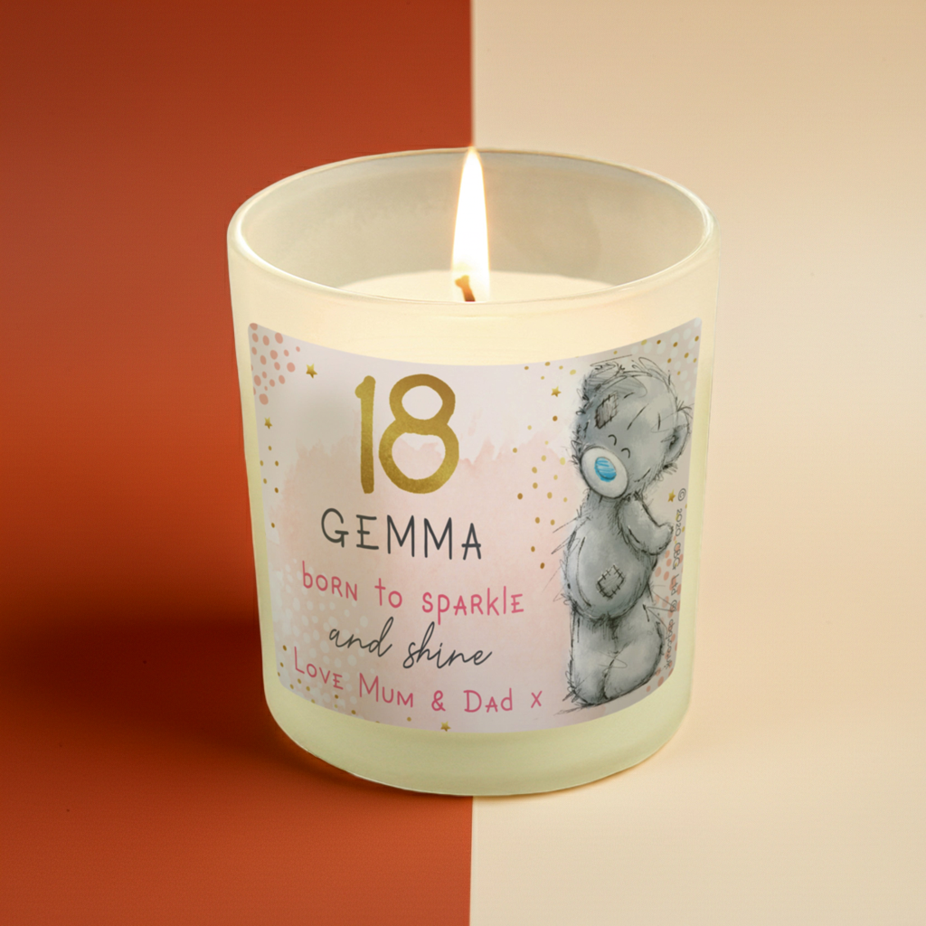 Me to You ‘Born to Sparkle & Shine’ Personalised Vanilla Candle | Birthday Gift for Her - Artfully Curated Creations and identify whats in the image