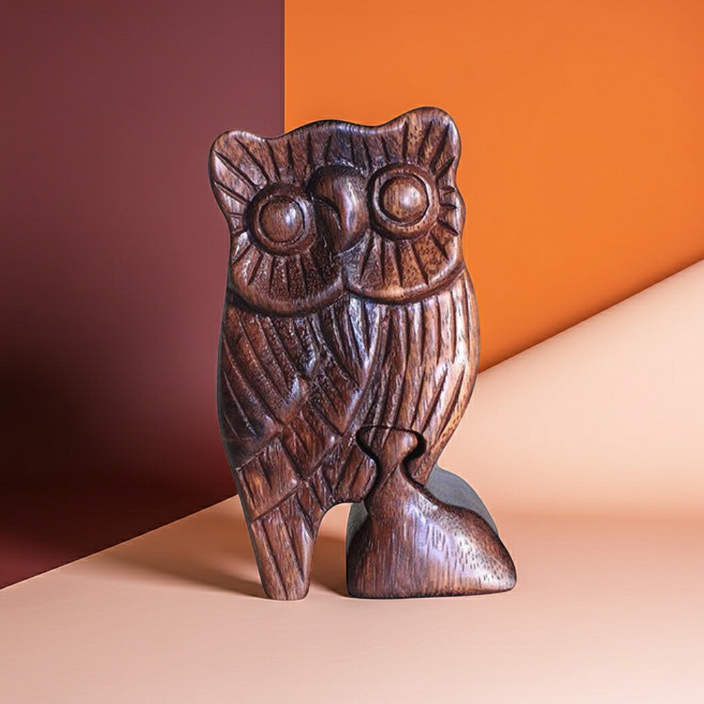 Bali Secret Trinket Storage Box - Owl