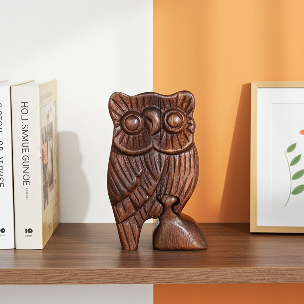 Bali Secret Trinket Storage Box - Owl