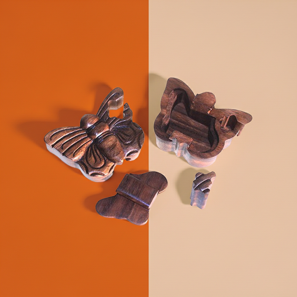 Bali Secret Trinket Storage Box - Butterfly