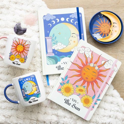 The Sun Celestial A5 Notebook - Artfully Curated Creations and identify whats in the image