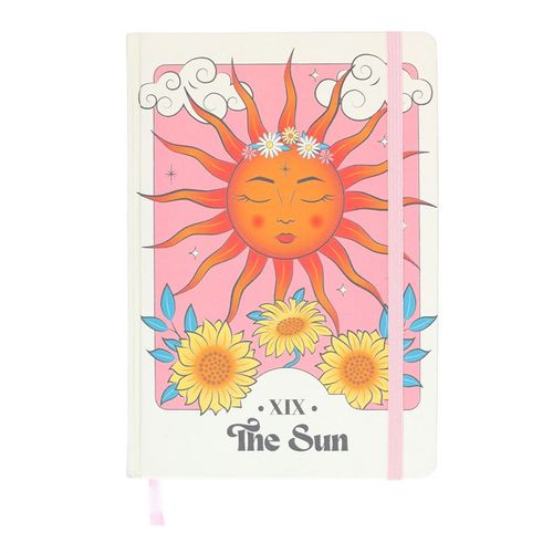 The Sun Celestial A5 Notebook - Artfully Curated Creations and identify whats in the image