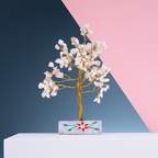 Rose Quartz Indian Gemstone Tree
