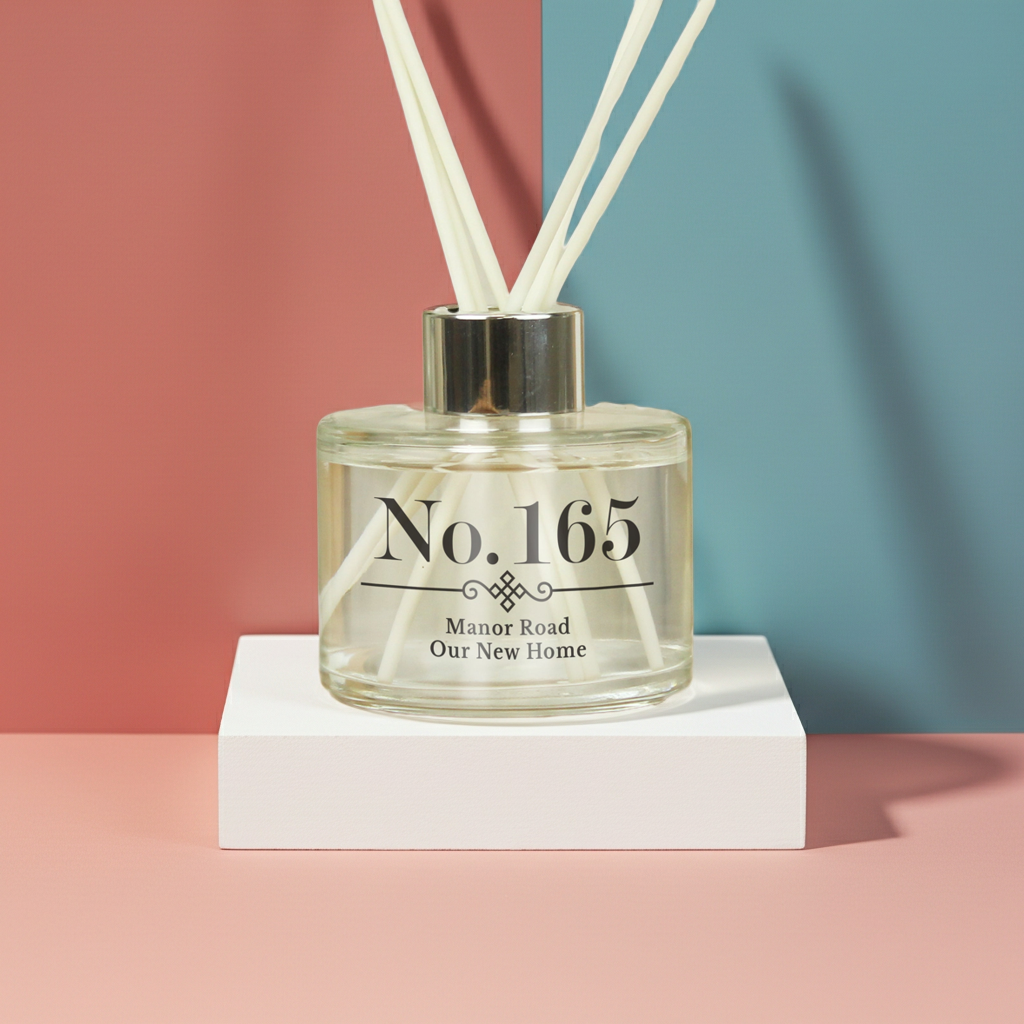 Personalised Reed Diffuser | A Beautifully Fragrant New Home Gift - Artfully Curated Creations and identify whats in the image