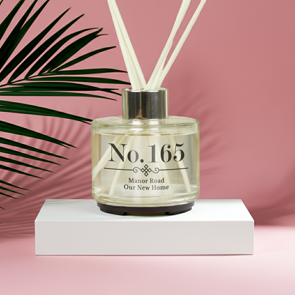 Personalised Reed Diffuser | A Beautifully Fragrant New Home Gift - Artfully Curated Creations and identify whats in the image