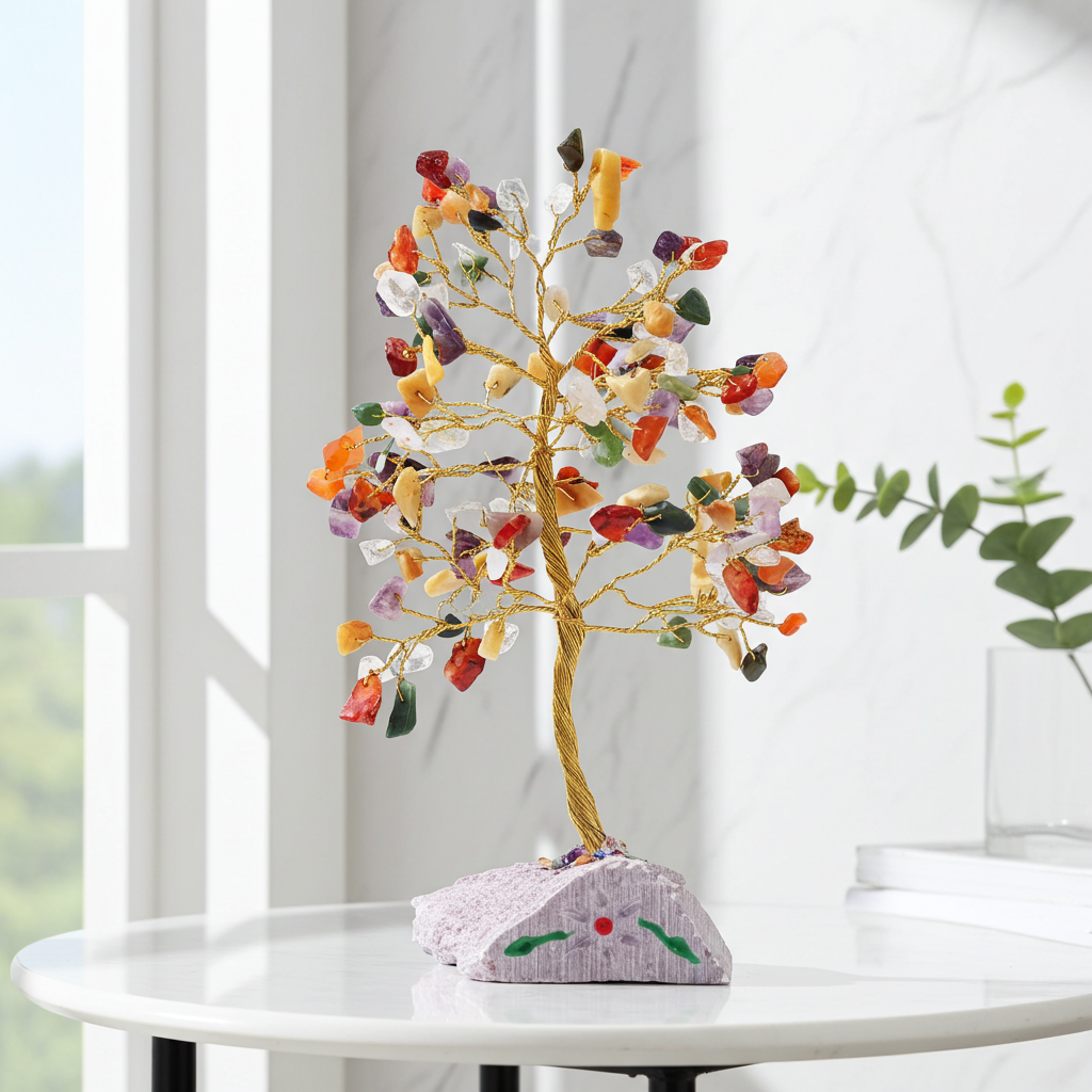 Multi Gem Indian Gemstone Tree