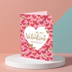 Personalised “Be My Valentine” Confetti Hearts Card | A Gorgeous Gift for Someone Special