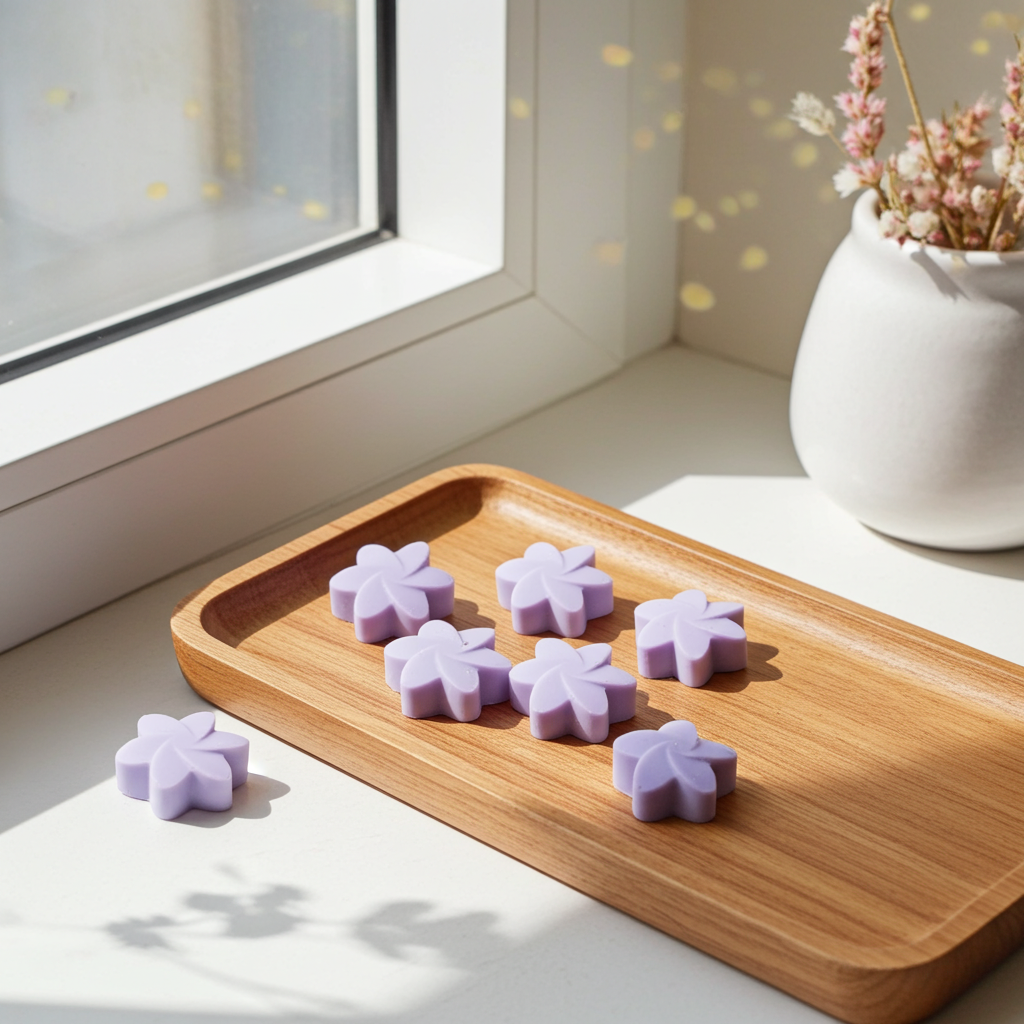 Flower Shaped Scented Box of 6 Wax Melts