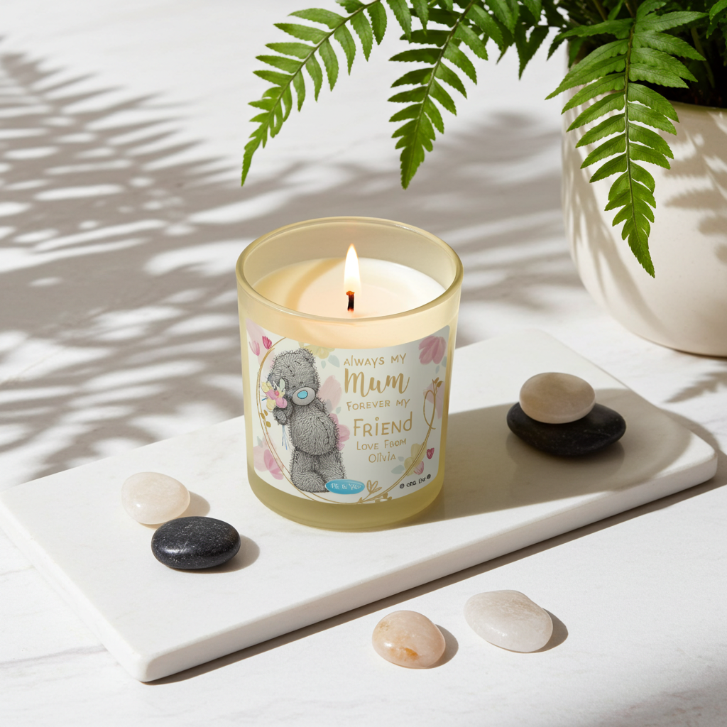 Me to You ‘Forever My Friend’ Personalised Vanilla Candle | A Heartfelt Gift for Mum - Artfully Curated Creations and identify whats in the image