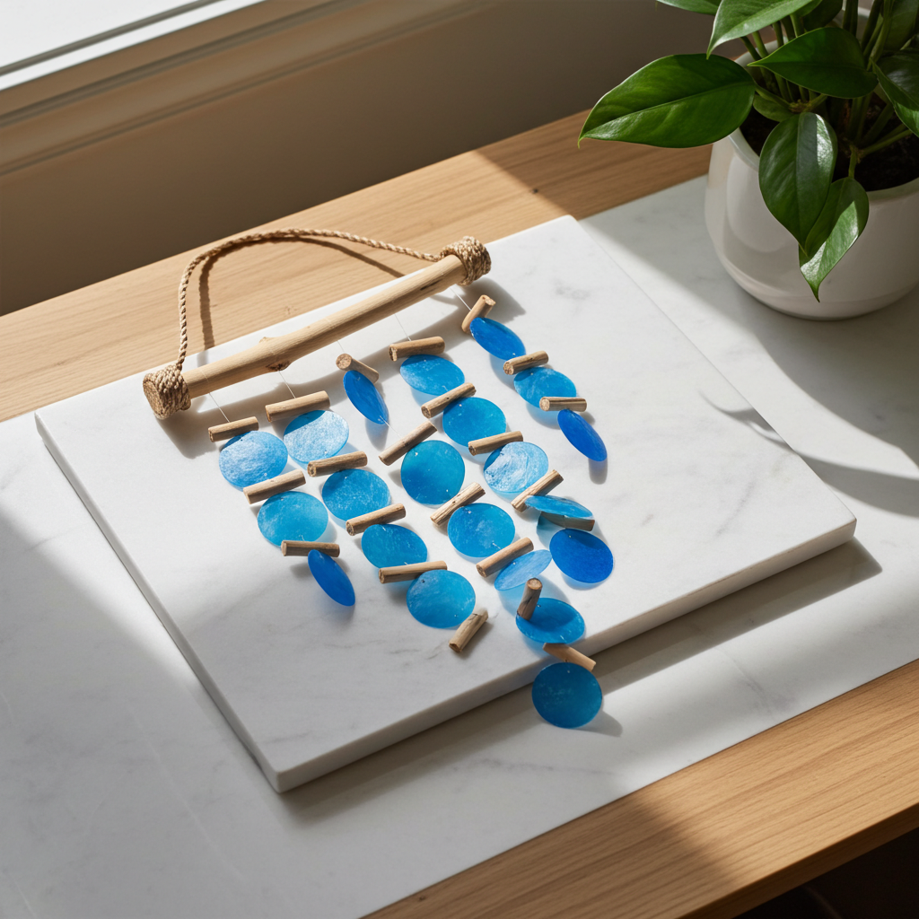 Blue Driftwood Wind Chimes