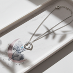 Personalised Me To You Moon & Stars Necklace | Engraved Gift Box for Birthdays & Mother’s Day
