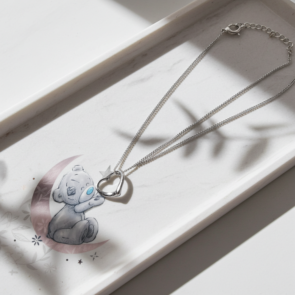 Personalised Me To You Moon & Stars Necklace | Engraved Gift Box for Birthdays & Mother’s Day - Artfully Curated Creations and identify whats in the image
