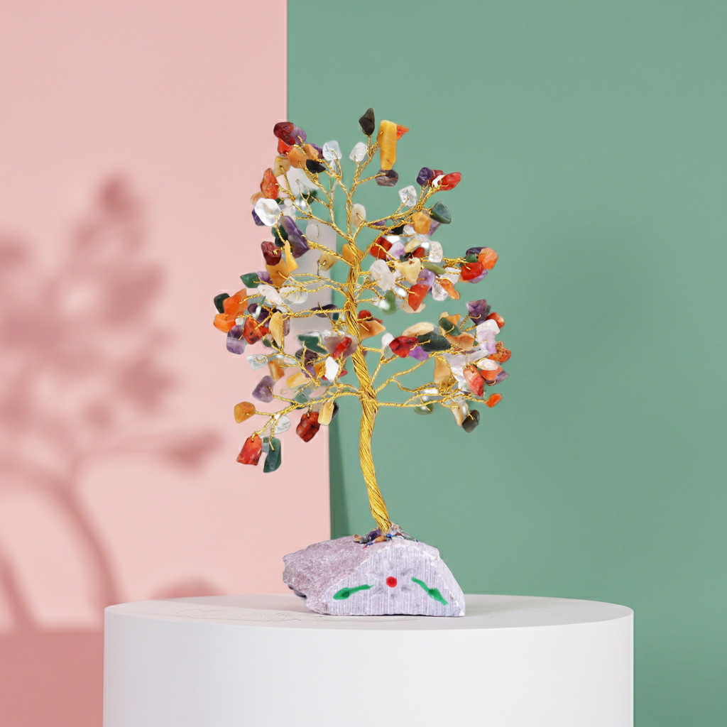 Multi Gem Indian Gemstone Tree