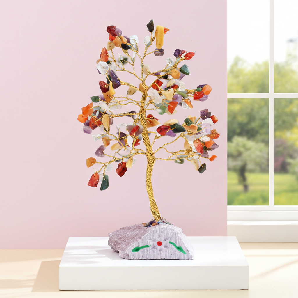 Multi Gem Indian Gemstone Tree