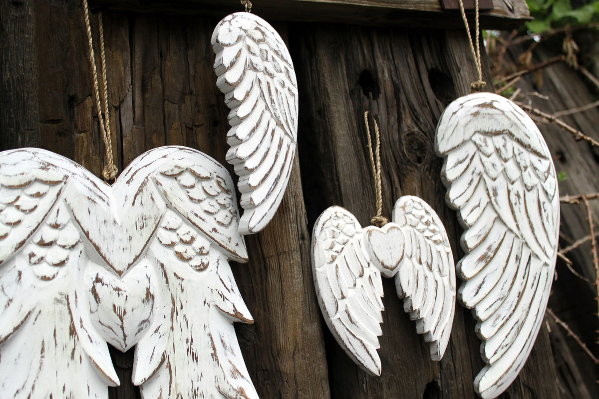 Hand Crafted 30cm Large Angel Wing - Artfully Curated Creations and identify whats in the image