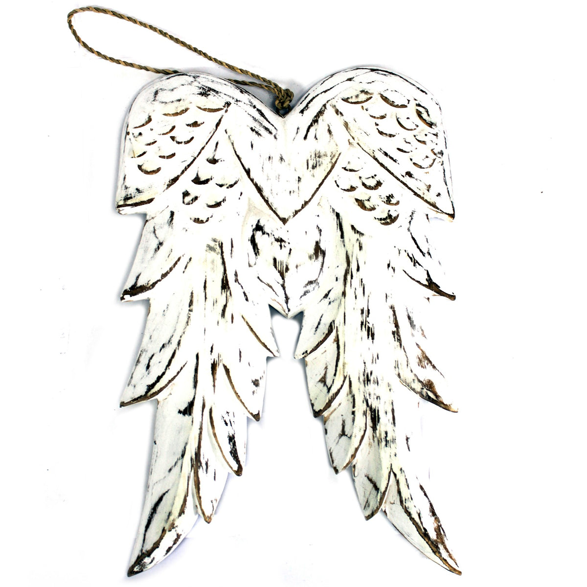 Hand Crafted 31cm Double Angel Wing - Artfully Curated Creations and identify whats in the image