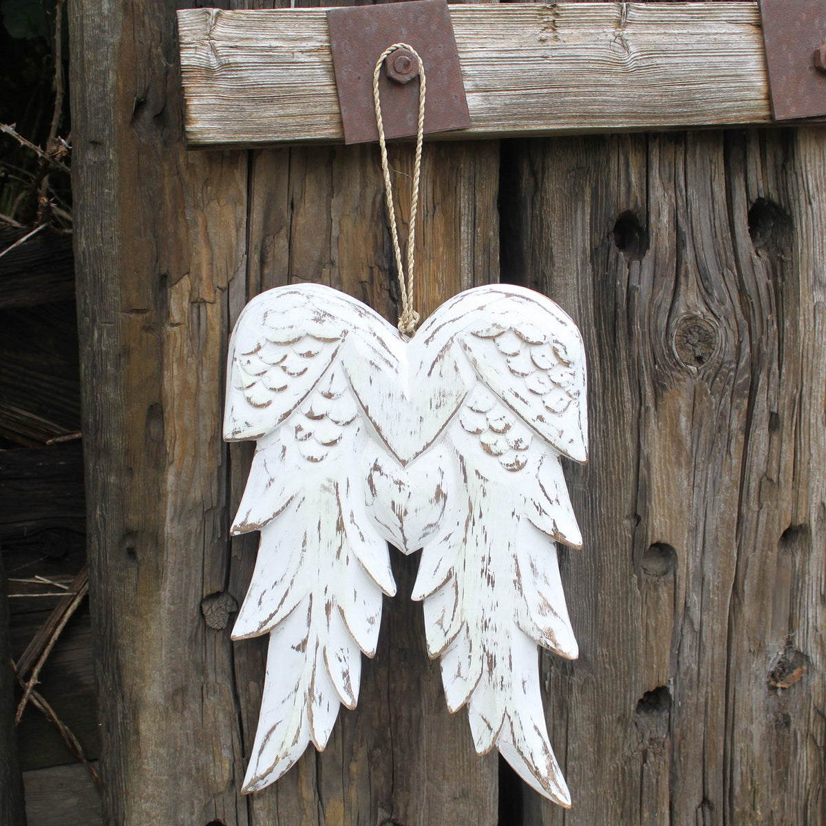 Hand Crafted 31cm Double Angel Wing - Artfully Curated Creations and identify whats in the image